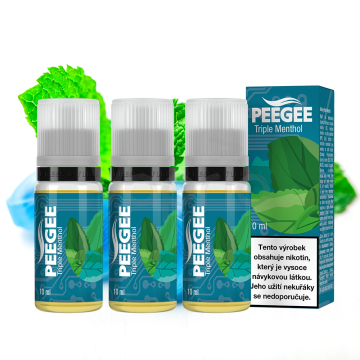 PEEGEE - Trojitý mentol (Triple Menthol) 3x10ml