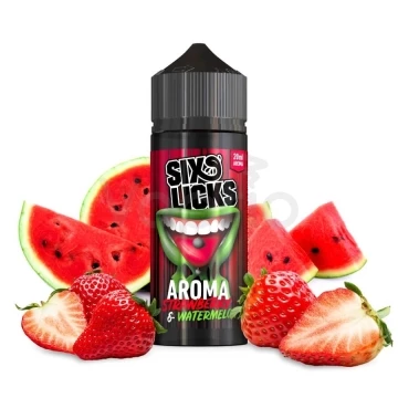 Six Licks - Jahoda a vodový melón (Strawberry Watermelon) - Shake and Vape