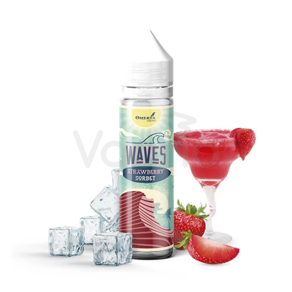 Omerta Liquids - Waves Strawberry Sorbet (Jahodový sorbet) - Shake and Vape