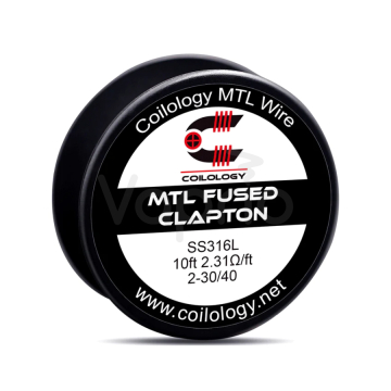 Coilology odporový drát MTL Fused Clapton, SS316L