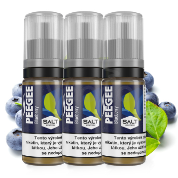 PEEGEE Salt - Borůvka (Blueberry) 3x10ml