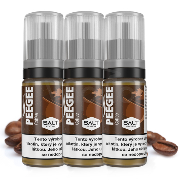 PEEGEE Salt - Káva (Coffee) 3x10ml