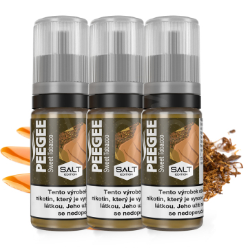 PEEGEE Salt - Sladký tabak (Sweet Tobacco) 3x10ml