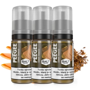 PEEGEE Salt - Sladký tabak (Sweet Tobacco) 3x10ml