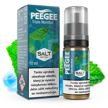PEEGEE Salt - Trojitý mentol (Triple Menthol)