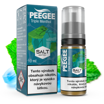 PEEGEE Salt - Trojitý mentol (Triple Menthol)