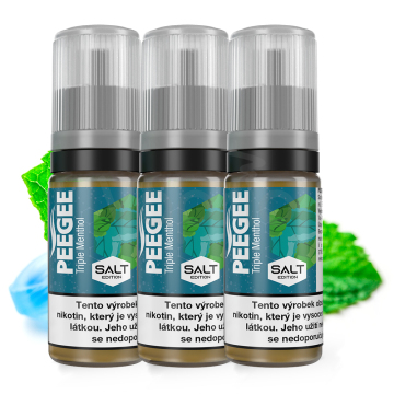 PEEGEE Salt - Trojitý mentol (Triple Menthol) 3x10ml