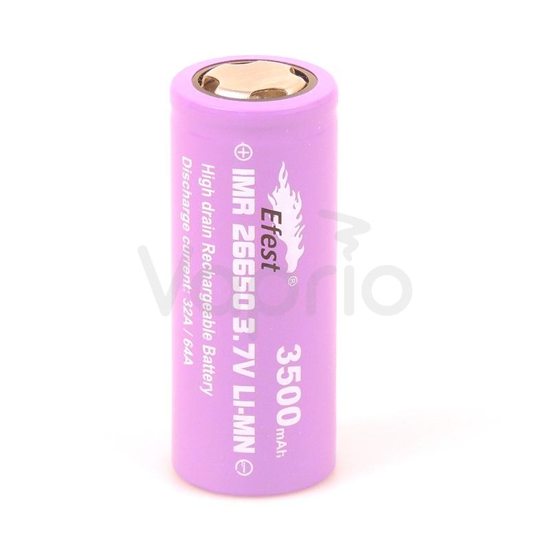 Baterie Efest IMR 26650 - 3500mAh, 32A fialová