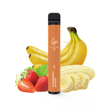 Elf Bar 600 elektronická cigareta - Jahoda a banán (Strawberry Banana) 20mg