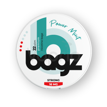 Bagz POWER MINT (Silná mäta) 16mg - Nikotínové vrecká 1+1 zadarmo