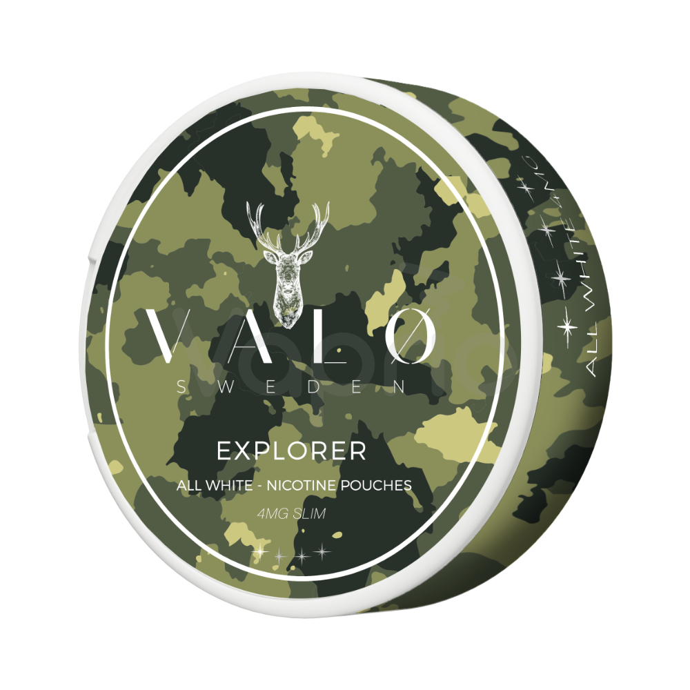 VALØ Explorer (Mentol a eukalyptus) 4mg - Nikotinové sáčky
