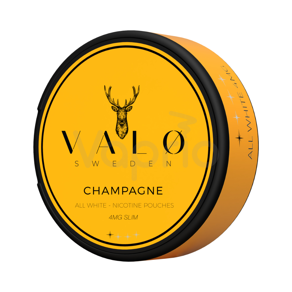 VALO Champagne (Šampanské víno) 4mg - Nikotínové vrecká