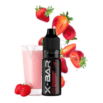 J-Well X BAR Nic SALT - Jahodový mléčný koktejl (Strawberry Milkshake) 10ml