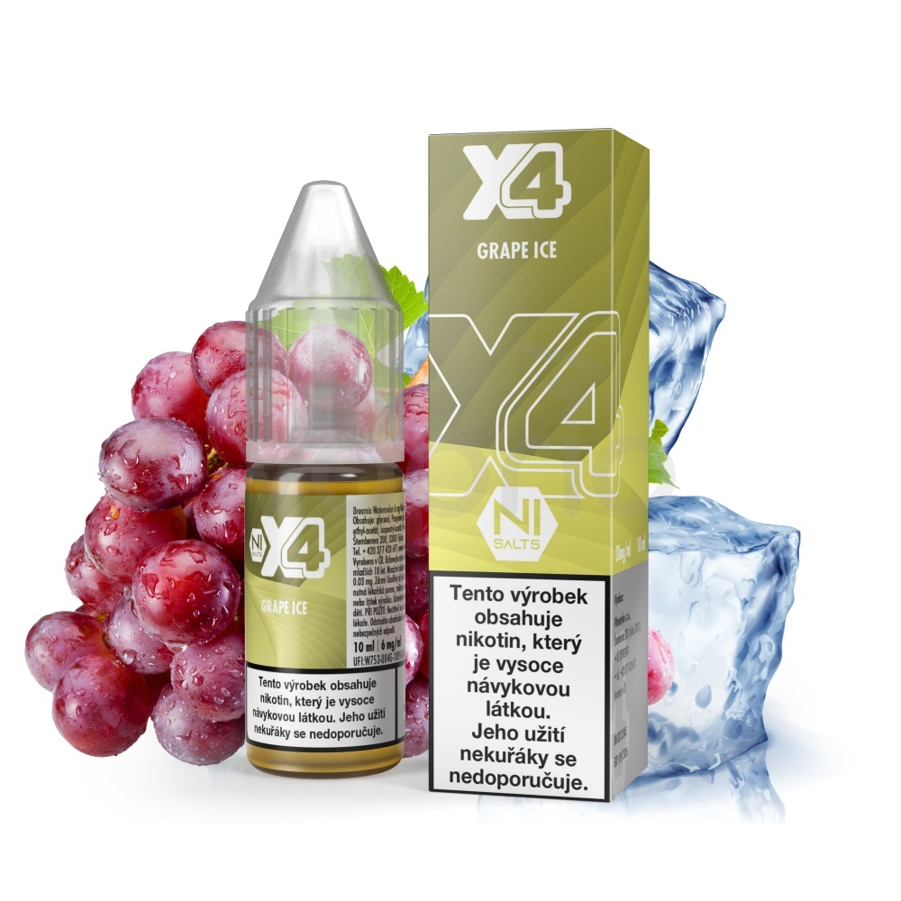 X4 Bar Juice - Chladivé hrozno (Grape Ice)