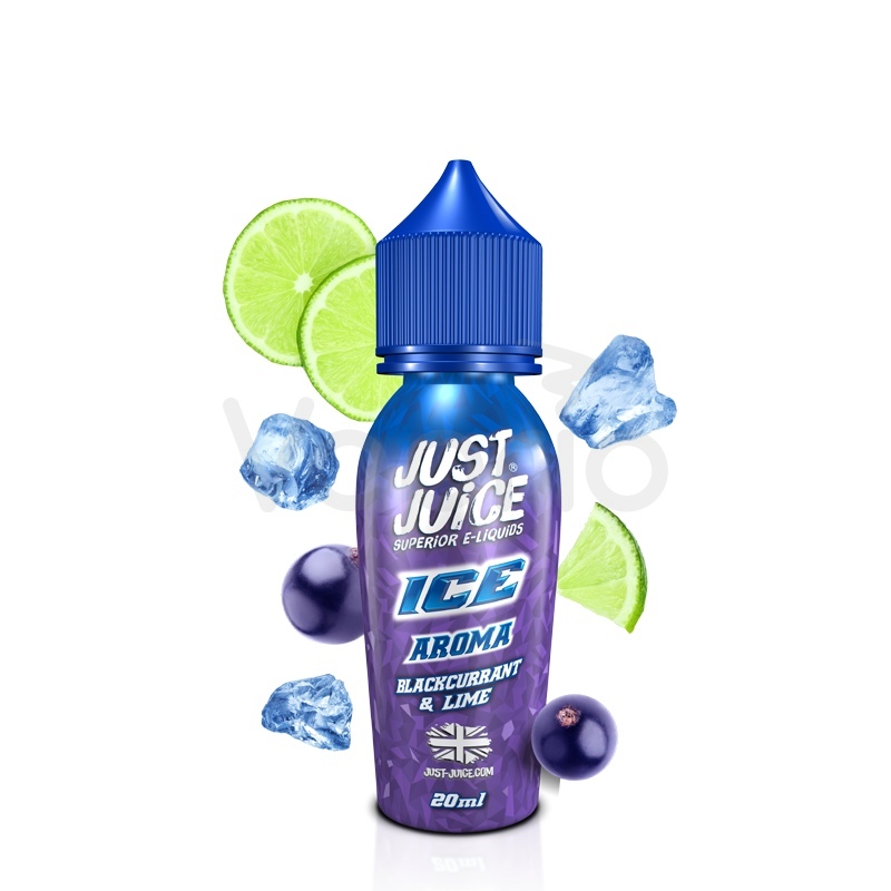 Just Juice S&V - ICE Blackcurrant & Lime (Ledový černý rybíz & limetka) 