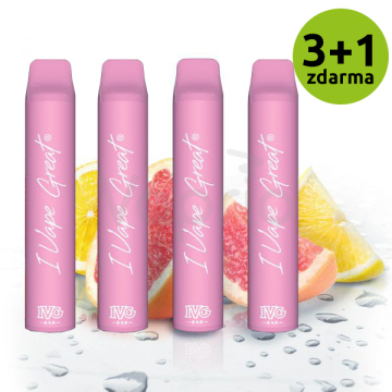 IVG Bar Plus - Grep a limonáda (Pink Lemonade) - jednorázová cigareta 4ks
