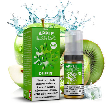 Drippin Salt - Apple Maniac (Chladivé jablko a kyselé kiwi) 10ml