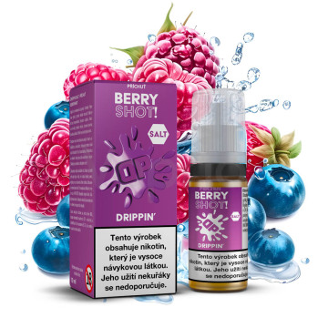 Drippin Salt - Berryshot (Kyselé maliny a sladké borůvky) 10ml