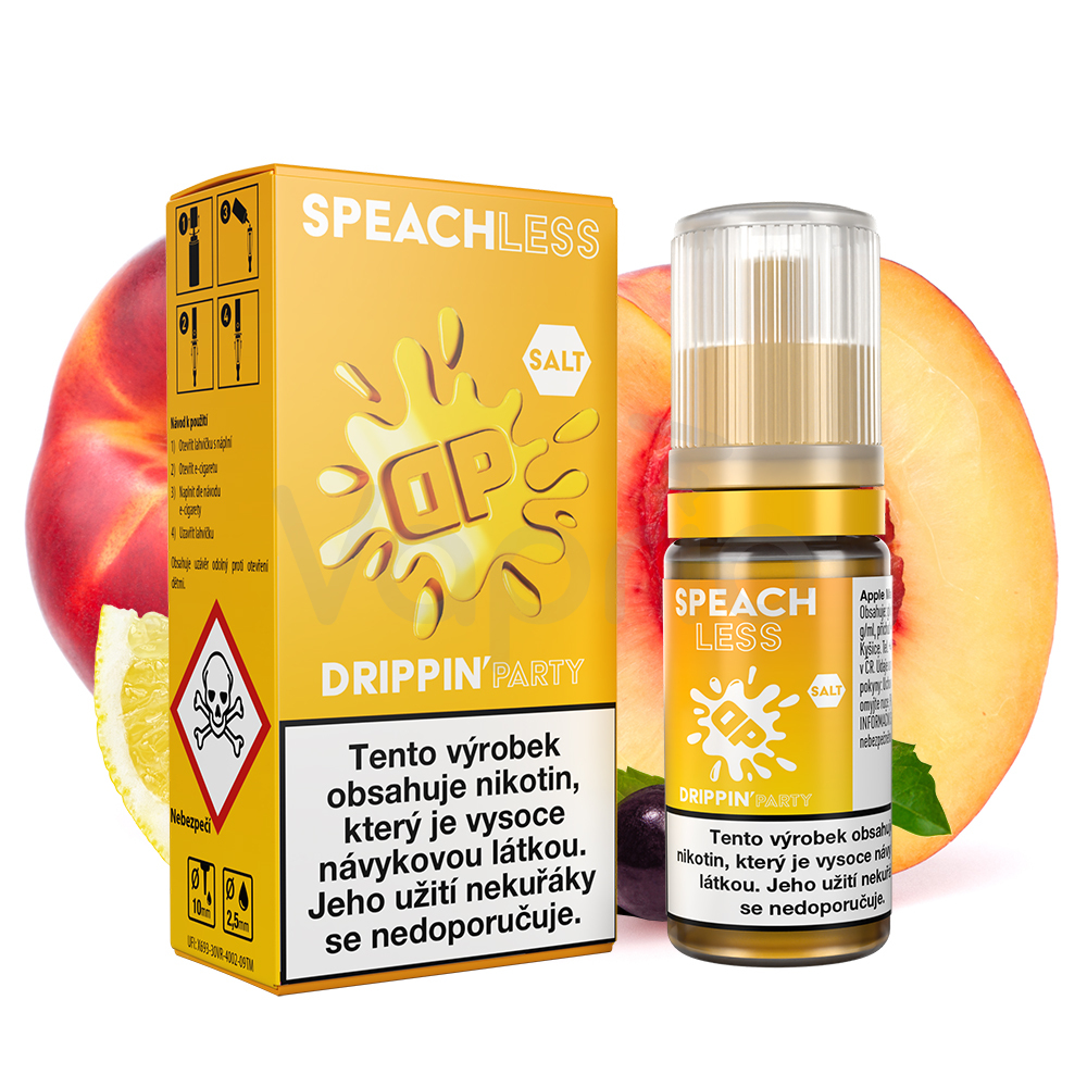 Drippin Salt Party - Speachless (Broskvová limonáda) 10ml