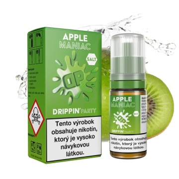 Drippin Salt Party - Apple Maniac (Chladivé jablko a kyslé kiwi) 10ml