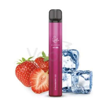 Elf Bar 600 V2 - Chladivá jahoda (Strawberry Ice) - jednorazová e-cigareta