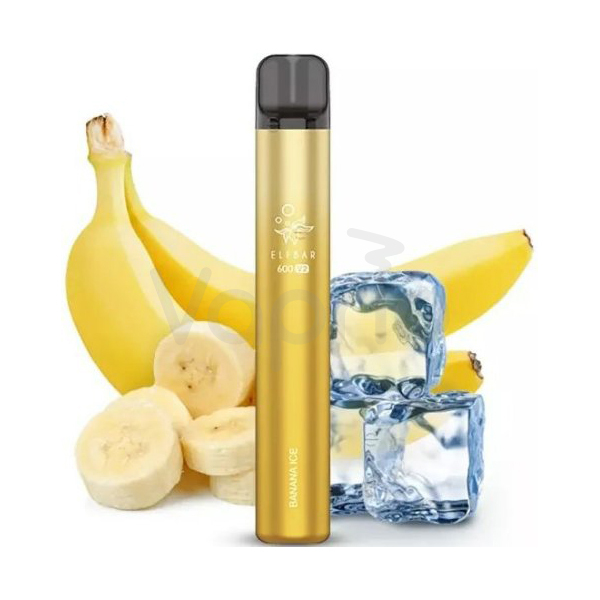Elf Bar 600 V2 - Chladivý banán (Banana Ice) - jednorázová e-cigareta