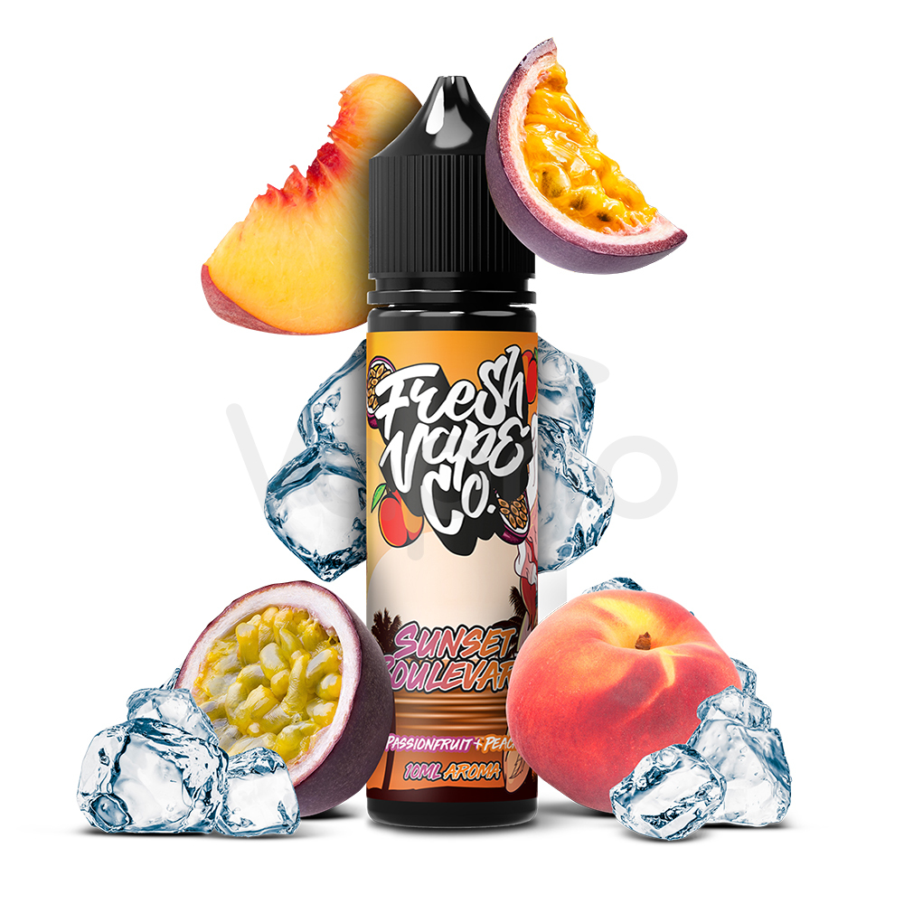 Fresh Vape co - Marakuja a broskev (Sunset Boulevard) - Shake and Vape