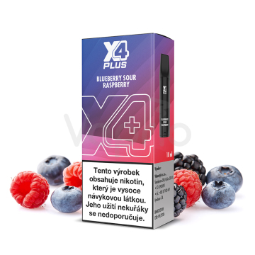 X4 Plus Pod - Borůvka a malina (Blueberry Sour Raspberry)