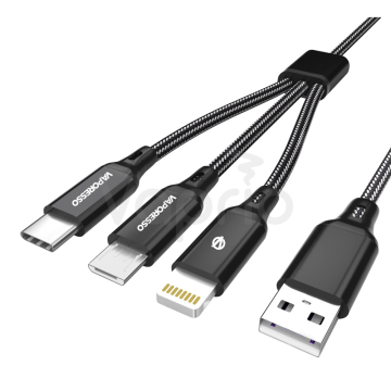 Vaporesso nabíjecí / datový kabel 3v1 USB - Micro USB, Lightning, USB-C, 1m
