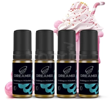 Dreamix - Žvýkačkový mléčný koktejl (Bubblegum Milkshake) bez nikotinu 4x10ml
