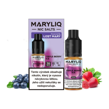 MARYLIQ Nic SALT - Chladivá zmes bobúľ (Triple Berry Ice) 10ml