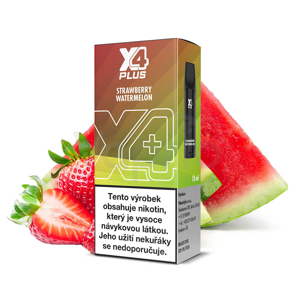 X4 Plus Pod - Jahoda a melón (Strawberry Watermelon)