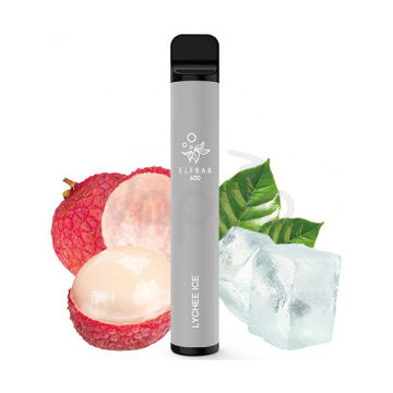 Elf Bar 600 elektronická cigareta - Chladivé liči (Lychee Ice) 20mg