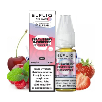 ELFLIQ Nic SALT - Jahoda, malina a ledová třešeň (Strawberry Raspberry Cherry Ice) 10ml