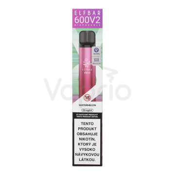 Elf Bar 600 V2 elektronická cigareta - Vodový melón (Watermelon) 20mg