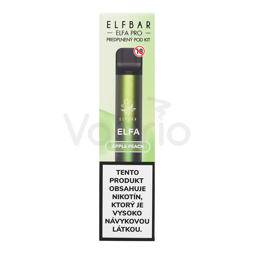 Elf Bar ELFA elektronická cigareta - Jablko a broskyňa (Apple Peach) 20mg