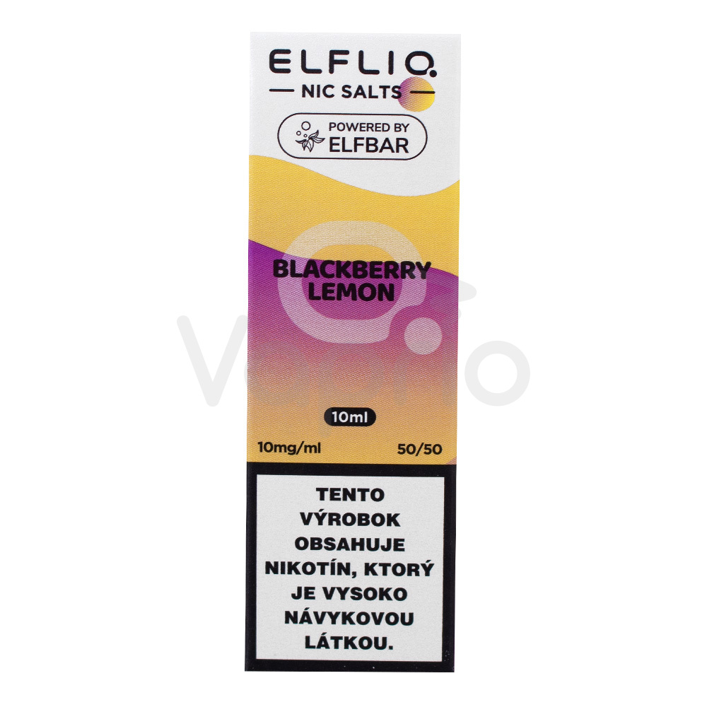 ELFLIQ Nic SALT - Černica a citrón (Blackberry Lemon) 10ml