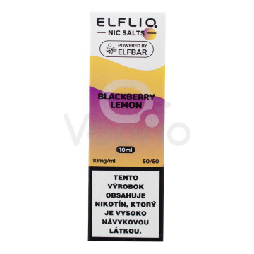 ELFLIQ Nic SALT - Černica a citrón (Blackberry Lemon) 10ml