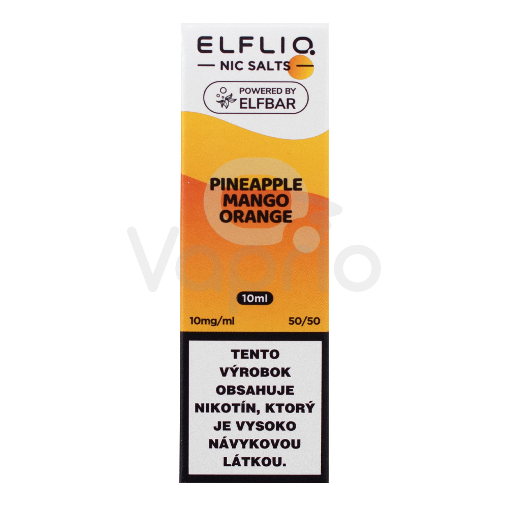 ELFLIQ Nic SALT - Ananás, mango a pomaranč (Pineapple Mango Orange) 10ml