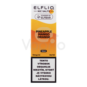ELFLIQ Nic SALT - Ananás, mango a pomaranč (Pineapple Mango Orange) 10ml