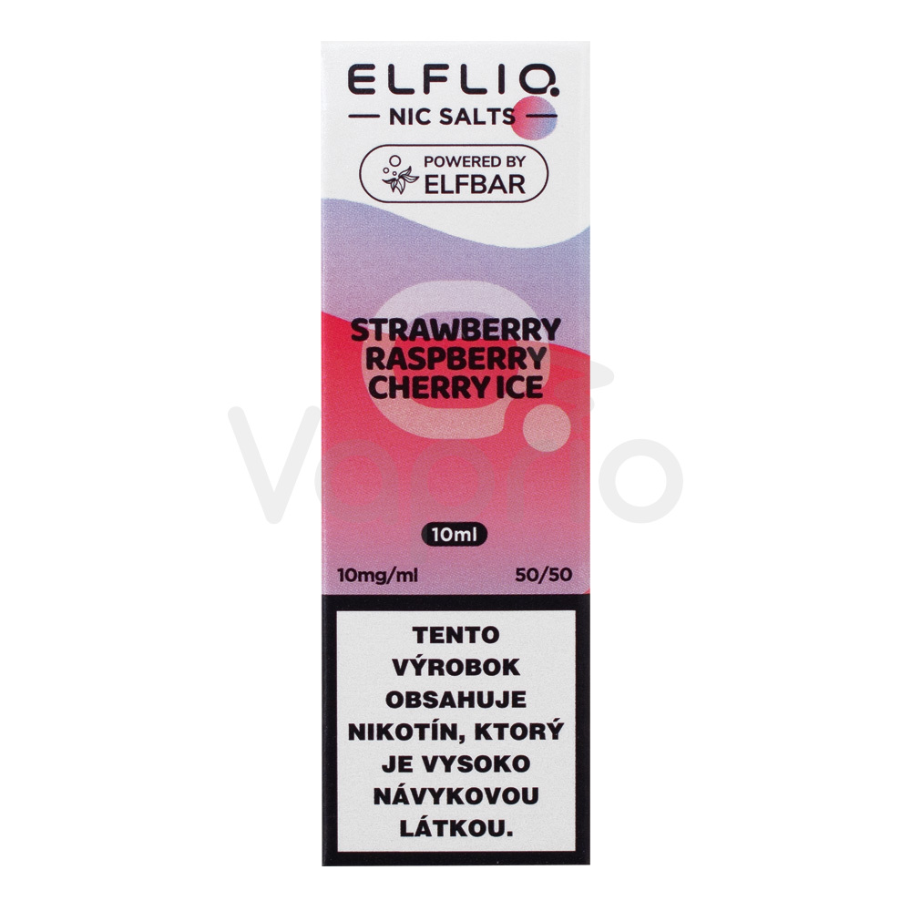 ELFLIQ Nic SALT - Jahoda, malina a ľadová čerešňa (Strawberry Raspberry Cherry Ice) 10ml