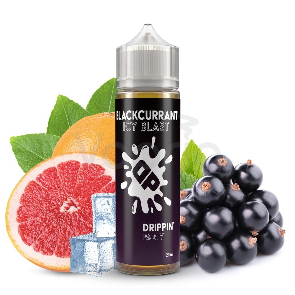 Drippin Party - Blackcurrant Icy Blast (Černý rybíz a grapefruit) Shake&Vape