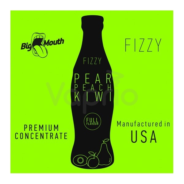 Príchuť Big Mouth FIZZY - Hruška, broskyňa, kiwi