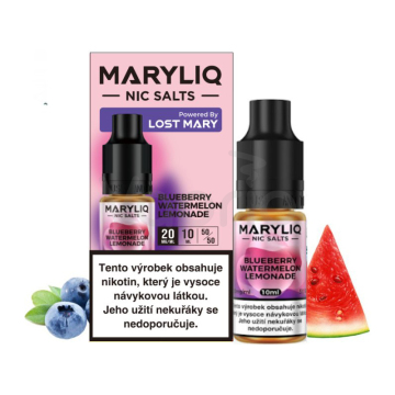 MARYLIQ Nic SALT - Borůvka, vodní meloun a limonáda (Blueberry Watermelon Lemonade) 10ml