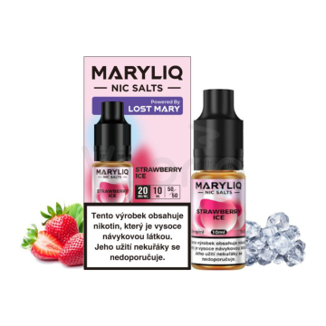 MARYLIQ Nic SALT - Chladivá jahoda (Strawberry Ice) 10ml