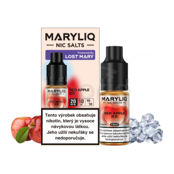 MARYLIQ Nic SALT - Chladivé červené jablko (Red Apple Ice) 10ml