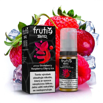 Frutie BAR Juice - Chladivá jahoda, malina, třešeň (Strawberry Raspberry Cherry Ice)