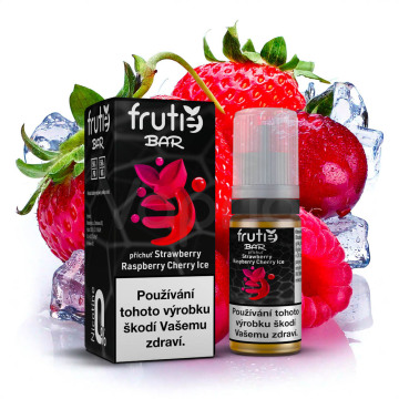 Frutie BAR Juice - Chladivá jahoda, malina, třešeň (Strawberry Raspberry Cherry Ice) - bez nikotinu