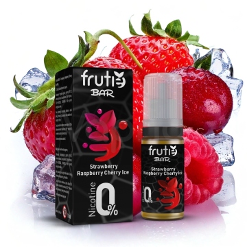Frutie BAR Juice - Chladivá jahoda, malina, čerešňa (Strawberry Raspberry Cherry Ice) - bez nikotínu
