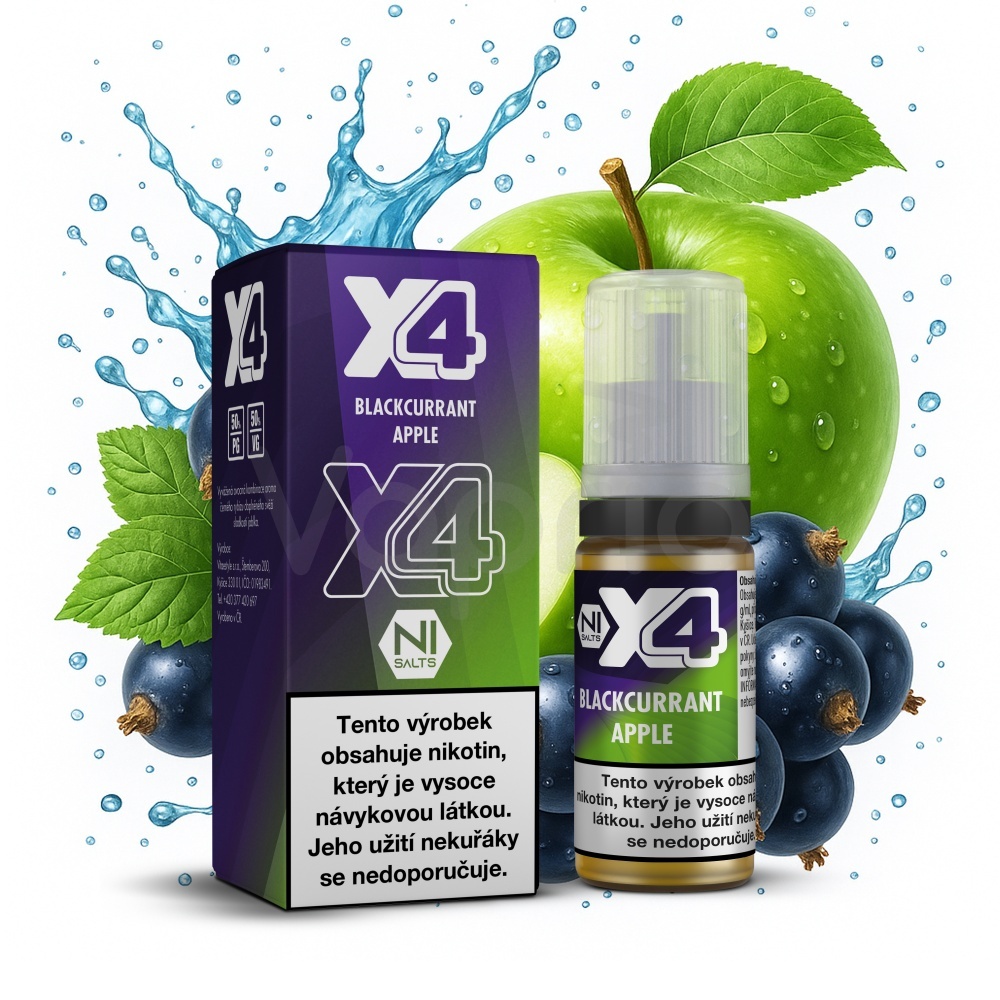X4 Bar Juice - Černý rybíz a jablko (Blackcurrant Apple)